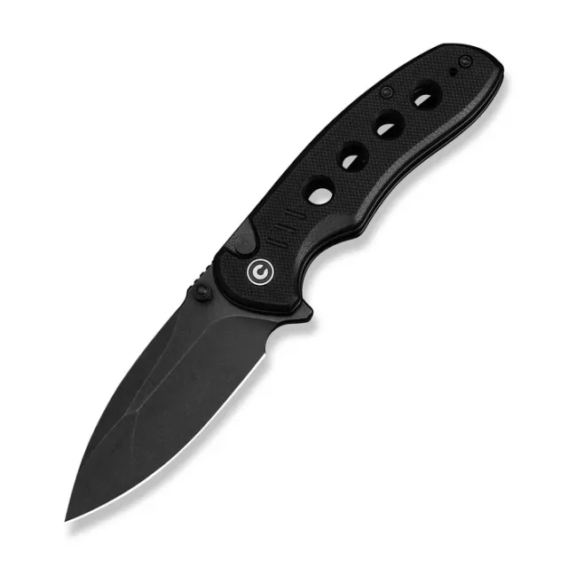CIVIVI Triptych 2.97In 14C28N Black Stonewashed Blade Black G10 - CIVIVI Knives