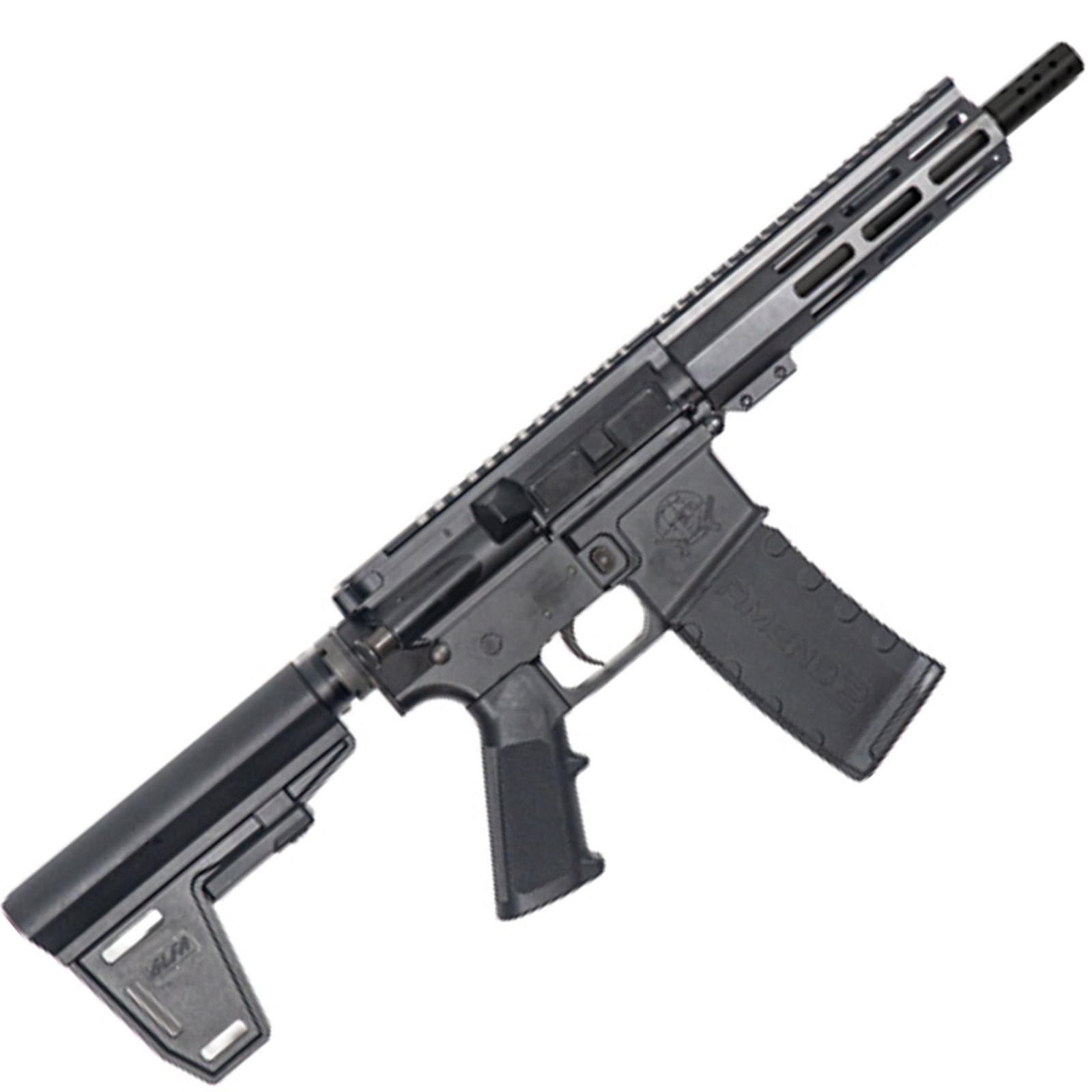 Great Lakes GL15223PB .223 Wylde 7.5 In Black Pistol - Great Lakes Firearms - .223 Wylde
