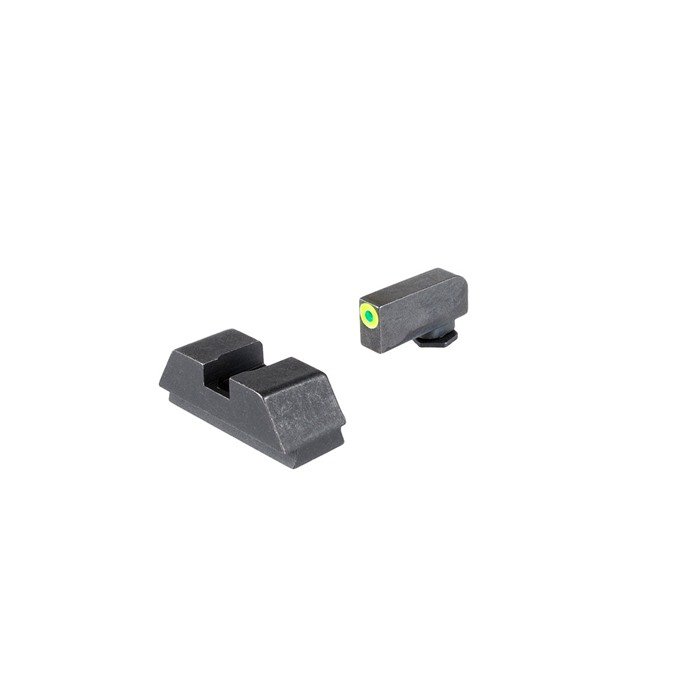 AMERIGLO 1L Tritium Sight Set for Glock MOS .220 Front .295 Rear Green - AmeriGlo