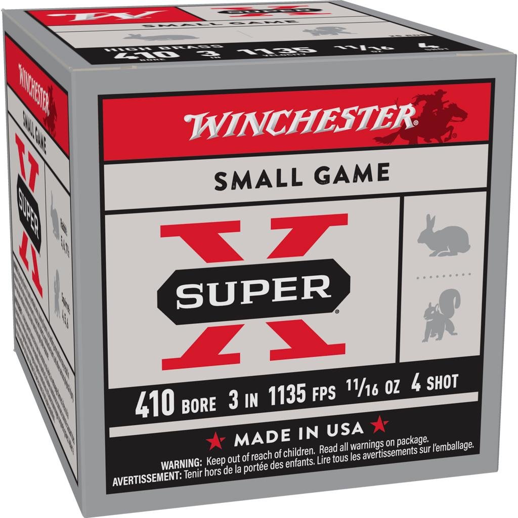 Winchester X4134 410 Gauge 3 in 11/16 oz 4 Shot Heavy Game Load - Winchester - .410 Bore