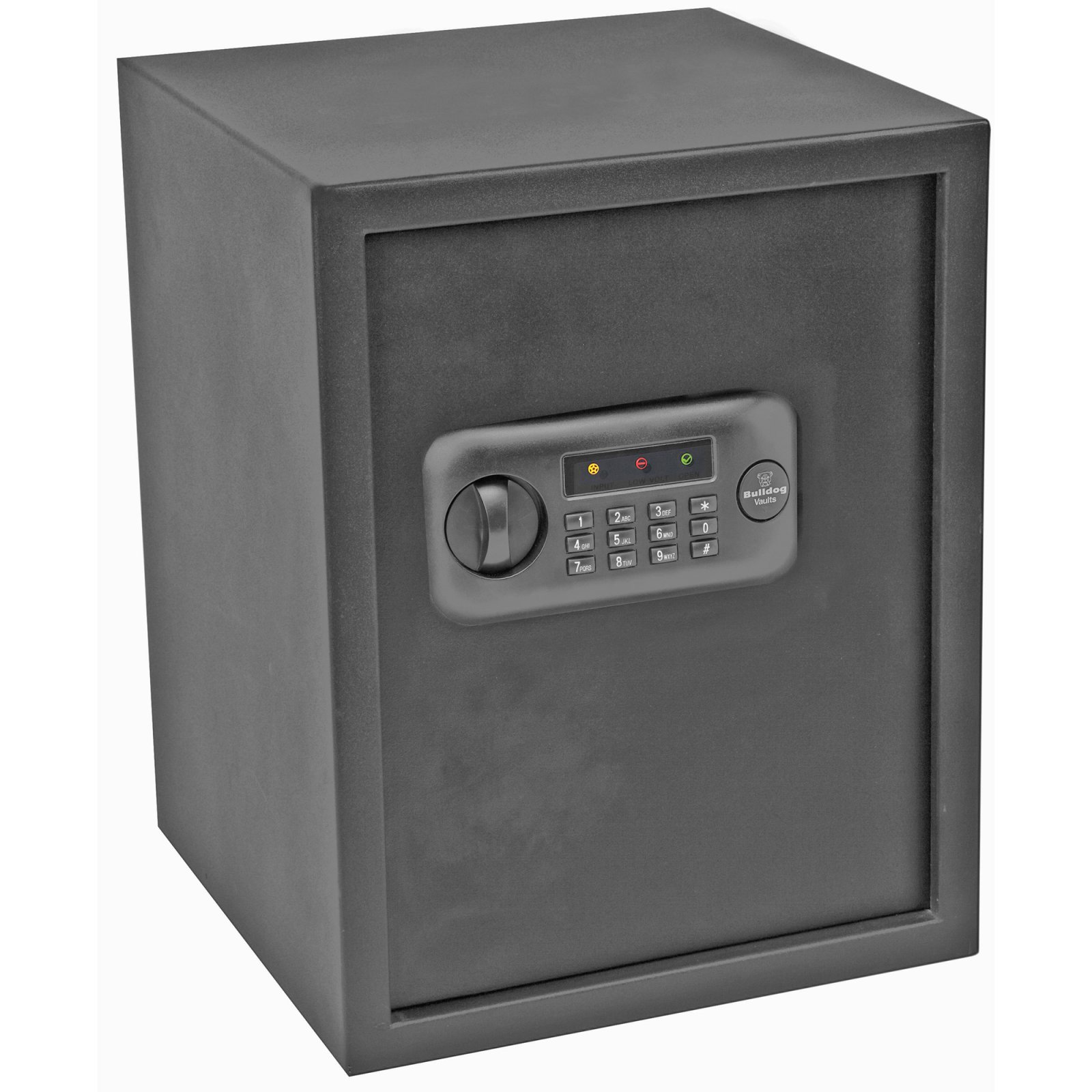 Bulldog BD1070 Digital Pistol Vault, 13.5"x13.5"x17.5", Black, LED, Alarm - Bulldog