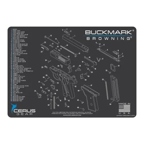 Cerus Gear HM-BRN-BUCK-SCH-GRY Universal 17 In Cleaning Mat