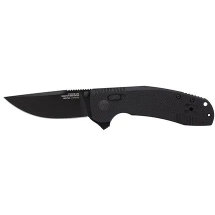 SOG TAC XR Blackout 3.3" Folding Knife 12-38-01-41 - SOG
