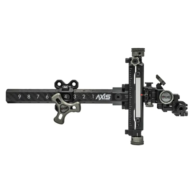 CBE CBE-AXS-RH Axis Target Sight 6.5" Carbon-Fiber Bar, 3-Axis Adjustments - Custom Bow Equipment