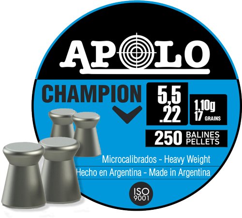 Apolo E19501 22 Cal 250 Pack Champion Pellets - Apolo Pellets