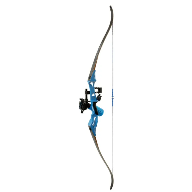Fin Finder 81380 Bank Runner Bowfishing Recurve 35 lbs RH Blue 58" - Fin-Finder