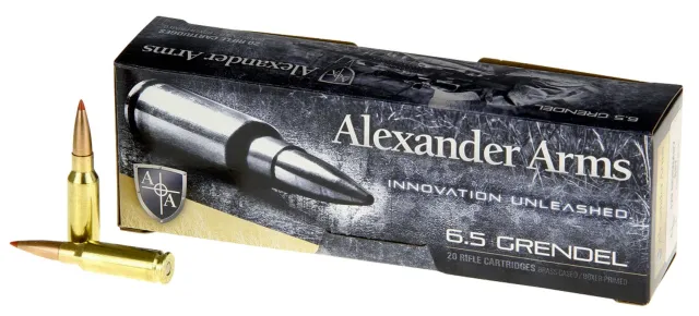 Alexander 6.5 Grendel 129Gr 20Rd 10Bx/Cs Hornady S - Alex Pro Firearms - 6.5 Grendel