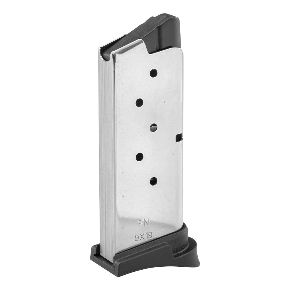 FN 503 9mm 6-Round Stainless Steel Magazine - FN America - 9mm