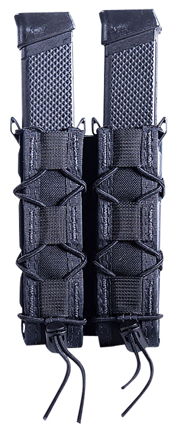 Buy HSGI 11EX02BK Double Extended Mag Pouch Black Nylon MOLLE online
