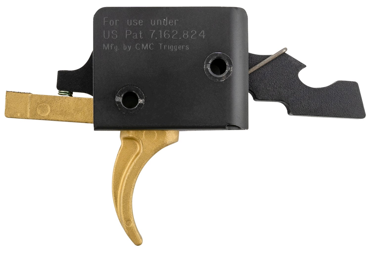 CMC 91501GF Drop-In Gold Finger Single-Stage Curved Trigger 3.5 lbs - CMC Triggers