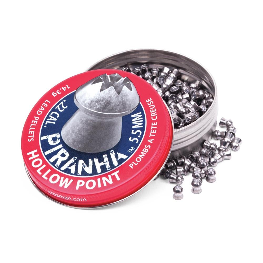 Crosman Piranha Hollow Point Pellet .22 Caliber 14.30 Grain 400 Count - Crosman - .22