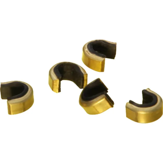 Saunders 3102 Nok Set, Lightweight Rounded Brass, Hunter Black, Inner Liner, 12-14 Strand, 1000 Pack, Gold - Saunders