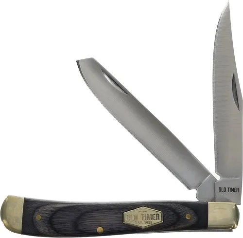 OLD TIMER KNIFE 2 BLADE FOLDER FLASK COMBO PROMO Q4 - Old Timer for sale at Smoke Wagon Firearms