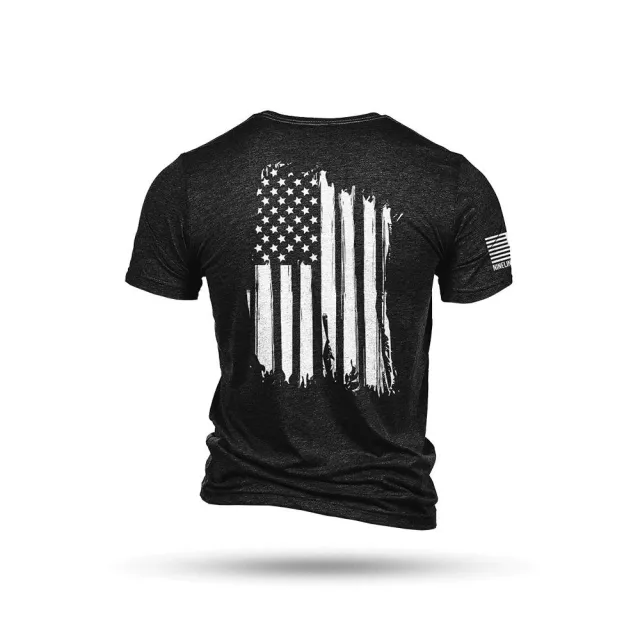 Nine Line America Short Sleeve Shirt Black Triblend L - Nine Line Apparel for sale at Smoke Wagon Firearms