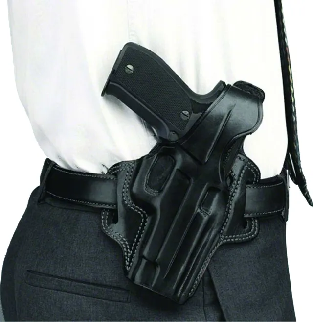 Galco FL226B Fletch OWB Black Leather Holster for Glock 19/23/32/45
