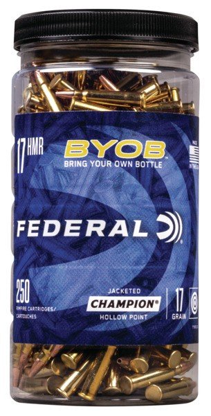 Federal 770BTL250 17 HMR 17gr Jacketed Hollow Point 250 Rounds - Federal Premium Ammunition - 17 HMR
