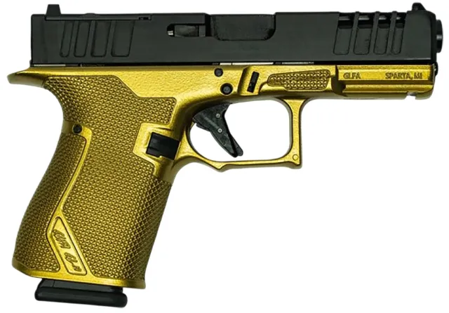 Great Lakes Firearms GL19 Gold Frame 9MM 4" 15RD RMR Ready Pistol - Great Lakes Firearms - 9mm Luger