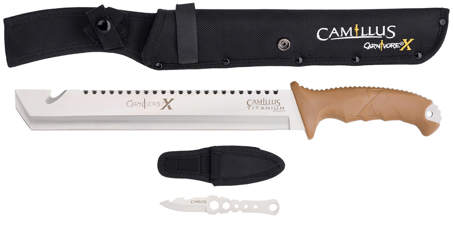 Buy Camillus 19236-003 Carnivore 18" Machete, 12" Ti Bonded Blade, Sheath Included online