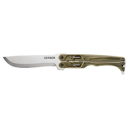 Gerber Doubledown Machete 6.75 In Green Handle Quad Lock 30-001533 - GERBER