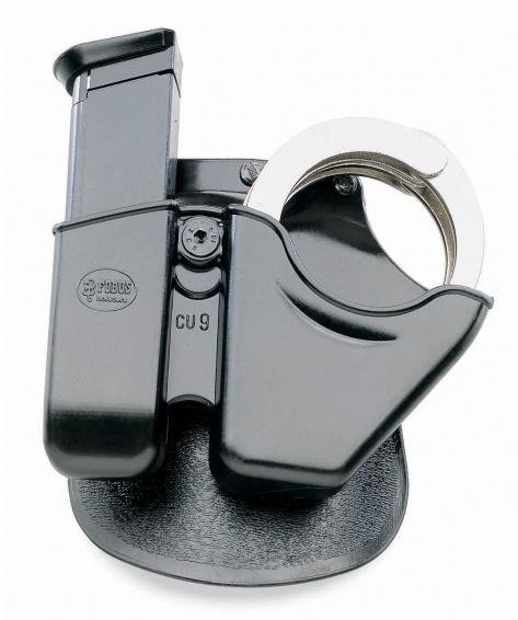 Fobus CU9RP Roto Handcuff/Magazine Holster Paddle Polymer Black 9mm - First Samco/Fobus - 9mm
