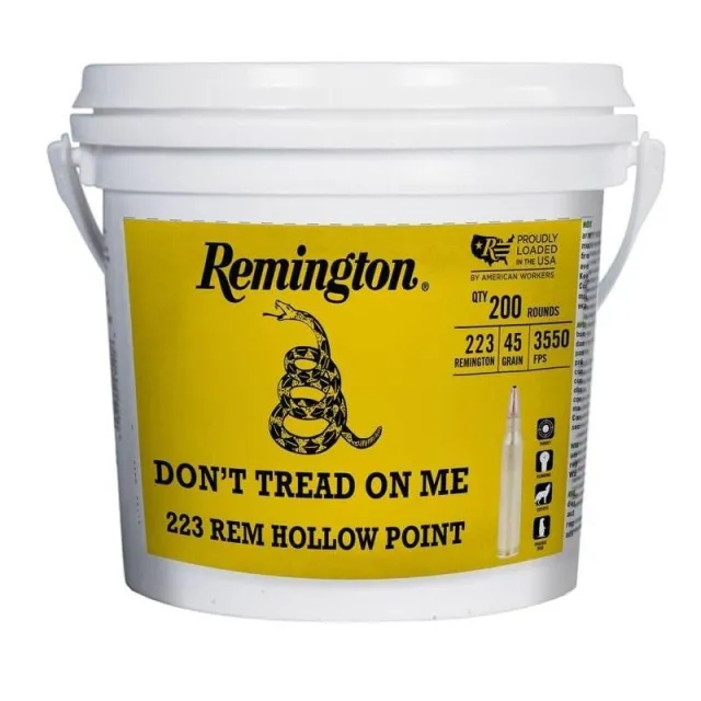 Remington UMC 250th Anniversary Don't Tread On ME Ammunition .223 Rem 45gr JHP 3550 fps 200/ct - Remington Arms Co. Inc.