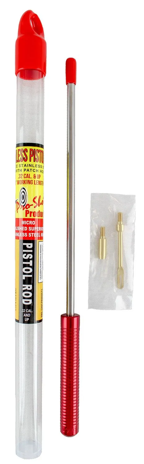 Pro-Shot 1PS87U Micro-Polished Pistol Cleaning Rod .27 Cal+ 8" Stainless - Pro-Shot Products - Multi