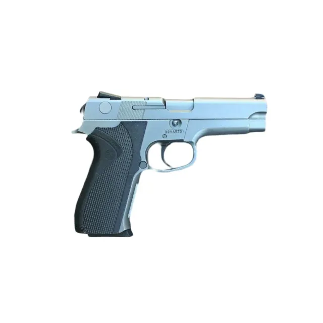 Smith & Wesson 5946TSW 9mm Luger Handgun 10rd Magazine 4" Barrel Silver Black Grips USED