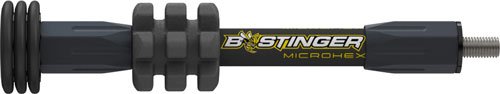 Bee Stinger MicroHex Stabilizer Matte Black 6 In MHX06MB - Bee Stinger