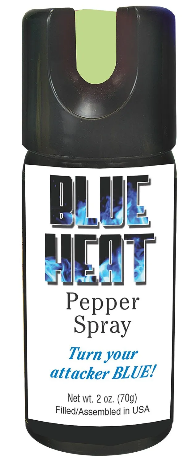 Buy Personal Security Products Eliminator Blue Heat Pepper Spray 2 oz with Blue Dye online