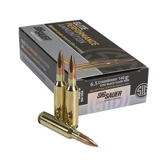 Sig Sauer Elite Match Rifle Ammunition 6.5mm Creedmoor 2249rd - Sig Sauer - 6.5 Creedmoor