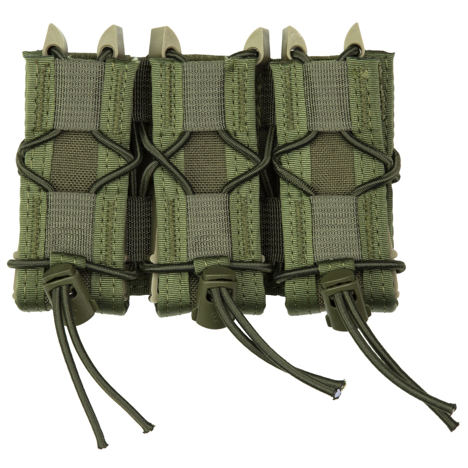 High Speed Gear 11PT03OD Pistol TACO Triple Mag Pouch, MOLLE, OD Green - High Standard
