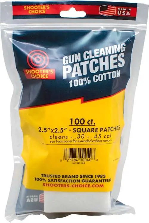 Buy Otis Technology Shooters Choice 2.5" Square Cleaning Patches 45 CAL 100 online