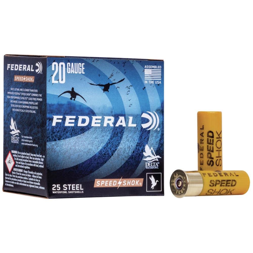Federal WF2087 Speed-Shok Waterfowl 20 Gauge 2.75" 3/4 oz 7 Shot 25 Per Box - Federal Premium Ammunition - 20 Gauge