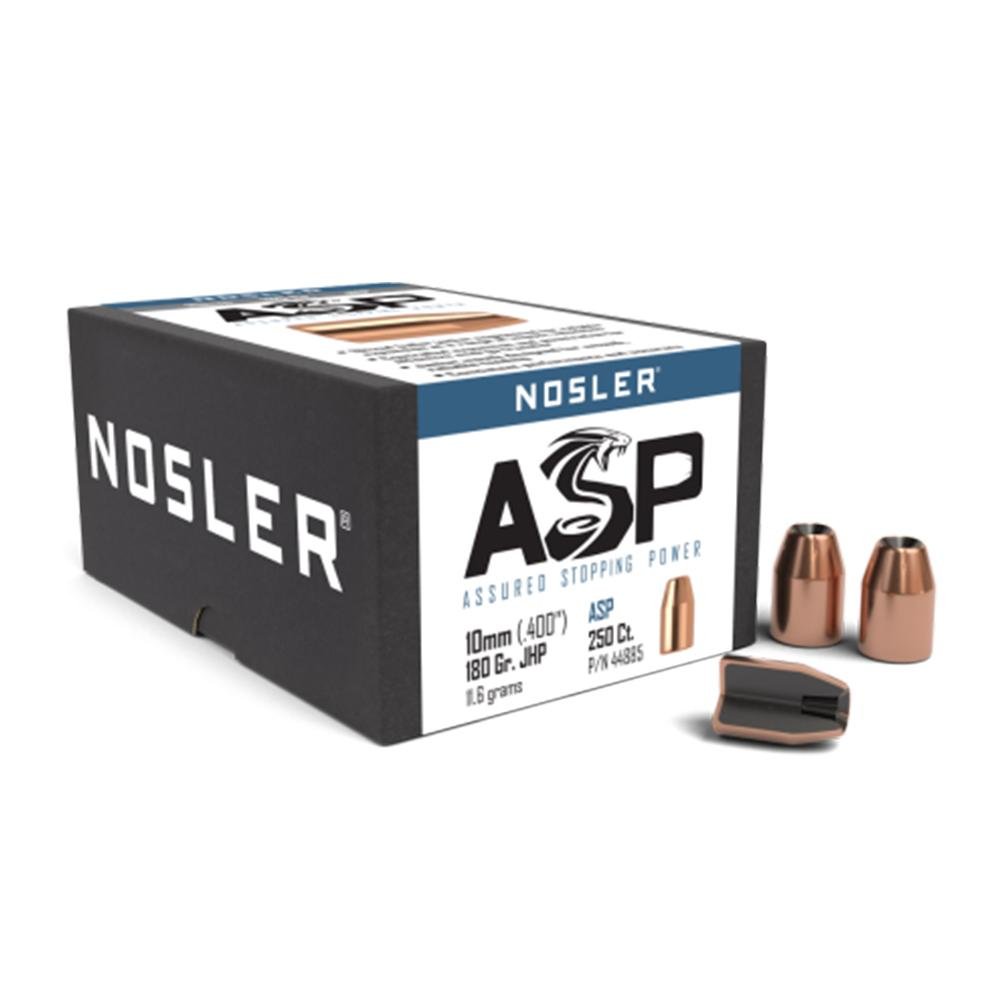 Nosler Sporting Handgun Pistol Bullets .400 in 180 Grain JHP 250 Count - Nosler - 40 CALIBER