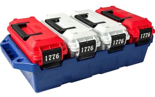 MTM Molded Products 30 Caliber 4 Can Ammo Crate America 250 AC4C-1776 - Mtm Molded Products Company