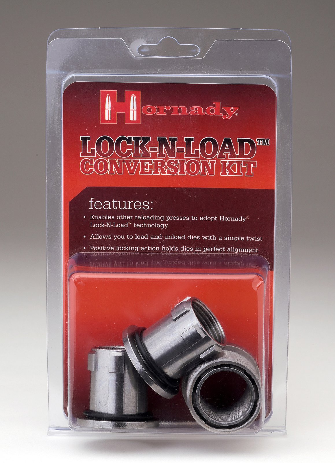 Hornady 044099 Lock-N-Load Conversion Kit Silver Multi-Caliber Steel 0.35 lbs 1/BG - Hornady - Multi