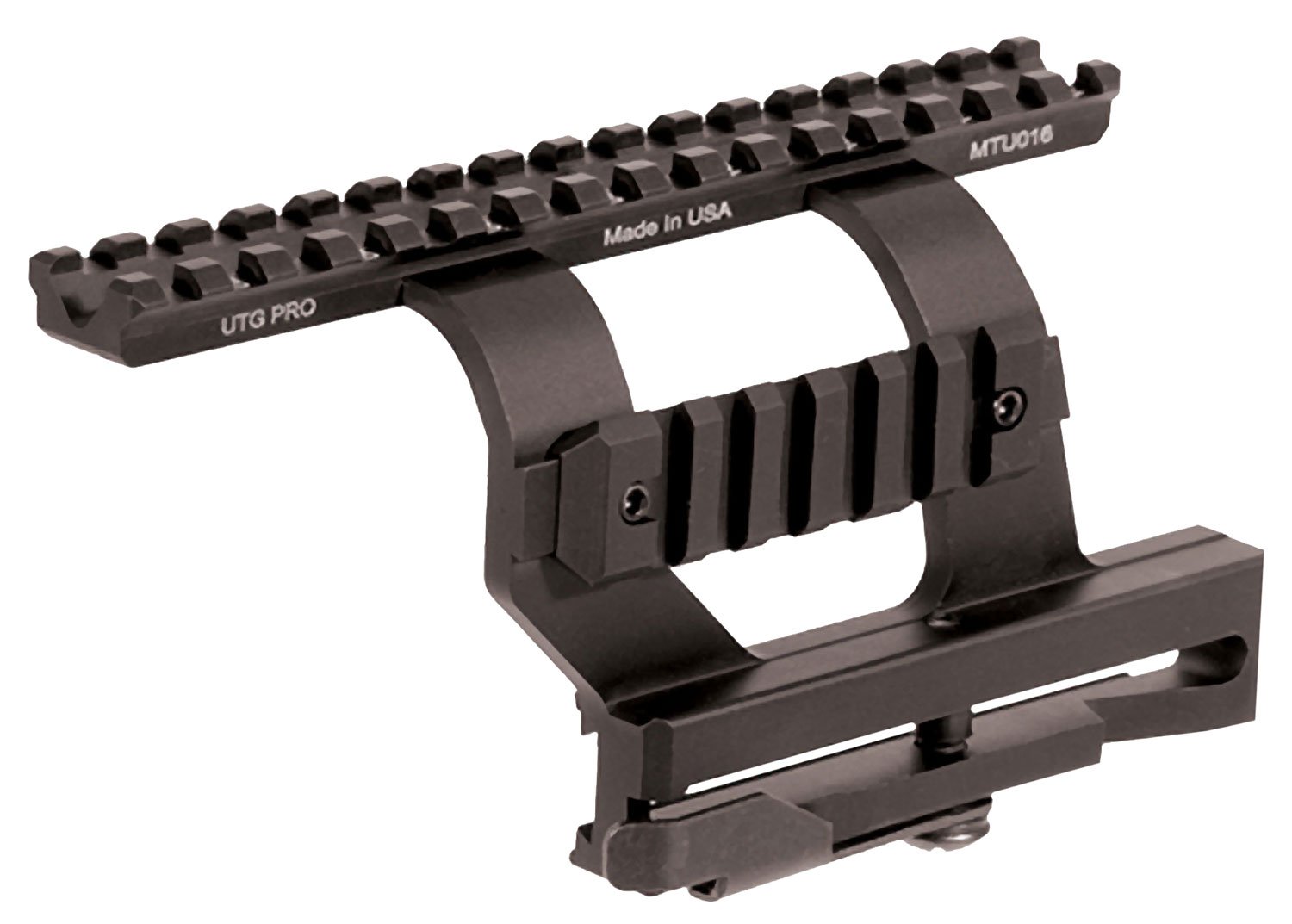 Leapers UTG Pro MTU016 Side Mount for AK Black Aluminum 16 Slots - Leapers