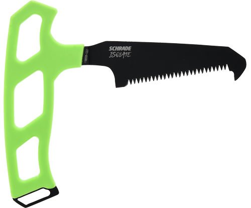 Buy Schrade Isolate Small Bone Saw, 3-inch SK5 Steel Blade, Green TPR T-Handle, Lightweight, Durable online