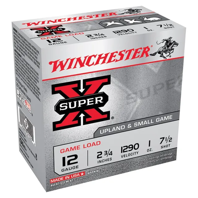Winchester Super X 12GA 2 3/4" 1290FPS 1OZ #7.5 Shotshell - Winchester - 12 Gauge