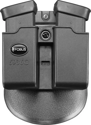 Fobus 6936GNDP Double Magazine Pouch for Glock 36 Polymer Matte Black