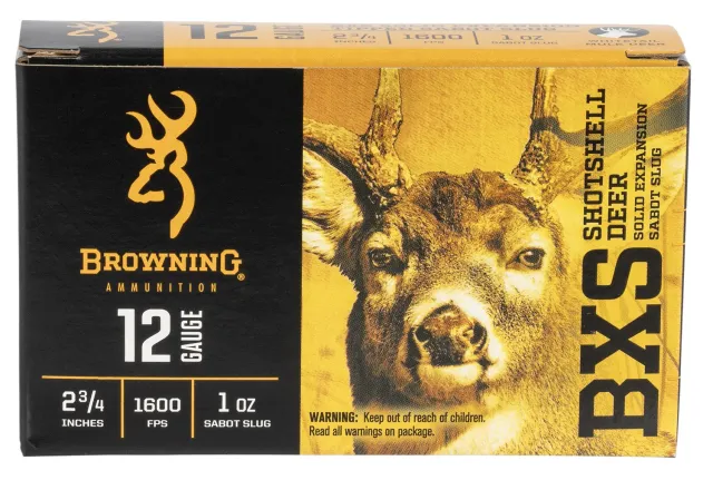 Browning BXS 12 Gauge 2.75" 1 oz Sabot Slug 1600 fps