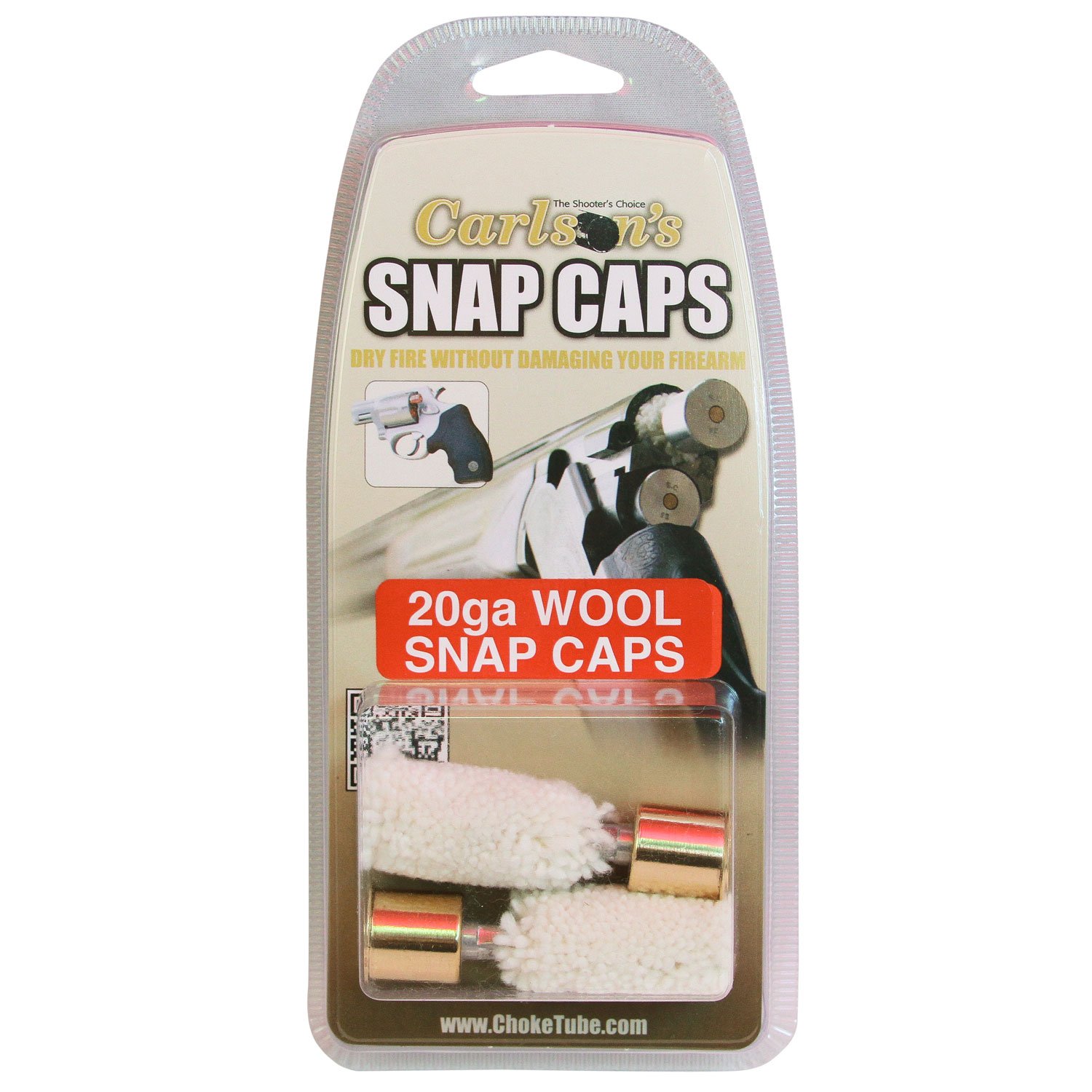 Carlson 00109 20 Gauge Snap Cap 2-Pack with Brass Base Wool Brush - Carlson - 20 GAUGE