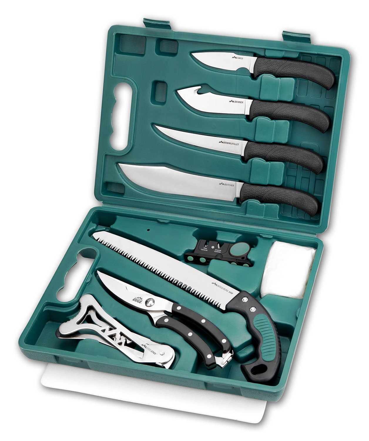 Outdoor Edge GP-11 Game Pro Kit 420J2 Steel Black TPR Handles 11-Piece Set - Outdoor Edge