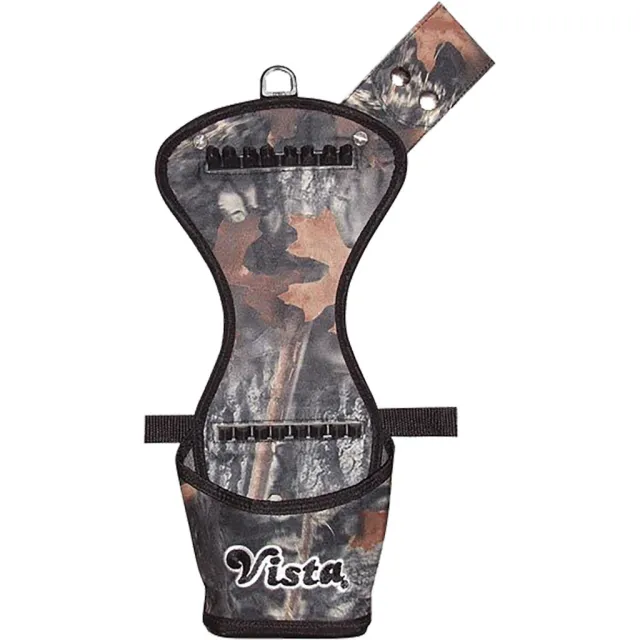 Vista 4277CM Predator Broadhead Side Quiver Camo RH/LH, Holds 4 Arrows - Vista