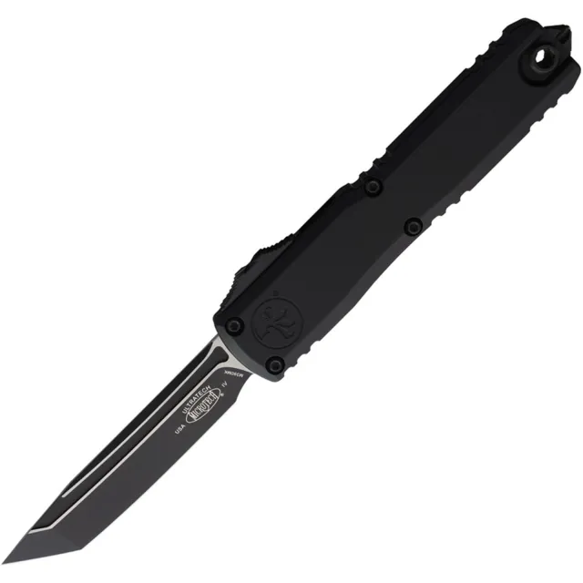 Microtech Ultratech Gen IV 3.55 In Tanto Edge Black Aluminum Handle - MICROTECH