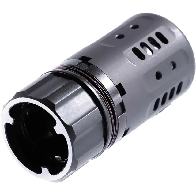 Dead Air DA466C Pyro 2.0 Muzzle Brake Kit 45 Cal w/ DA457 Xeno Adapter - Dead Air - 45 AUTO