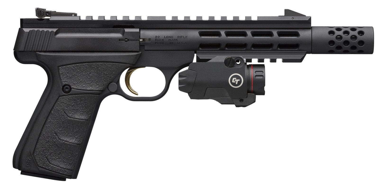Browning Buck Mark Field Target .22LR 5.80 in Black 10 Round Semi-Auto - Browning - 22 LR