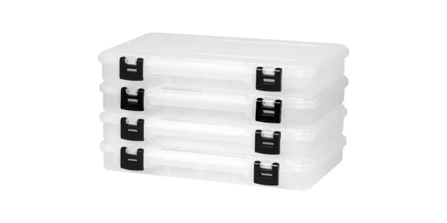 Plano Molding Company PLASM374 4-Pack 3700 Stowaways Storage Boxes - Plano Molding Company