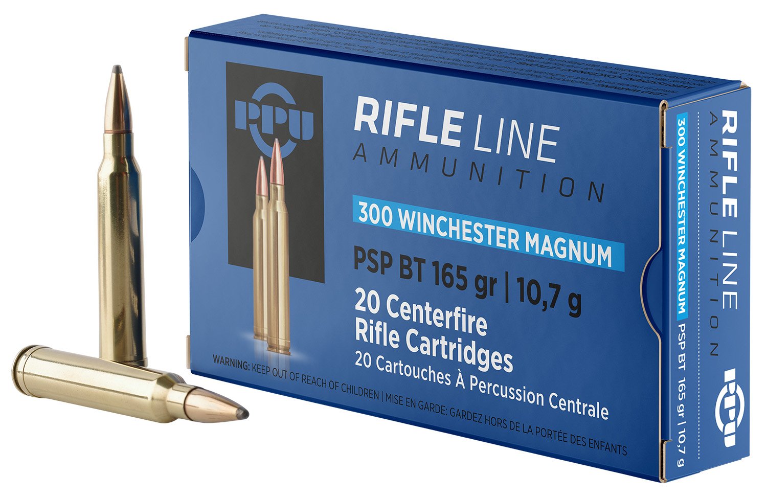 Prvi Partisan PP3002 .300 Win Mag 165gr Soft Point Boat Tail 20/Box - Prvi Partizan - 300 Win Mag