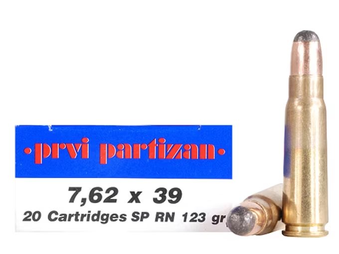 Prvi Partizan PP739S Metric Rifle Line 7.62x39mm 123gr Soft Point 20 Rounds - Prvi Partizan - 7.62x39mm